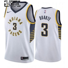 Dres Indiana Pacers Chris Duarte 3 Nike 2022-23 Association Edition Bijela Swingman - Dječji